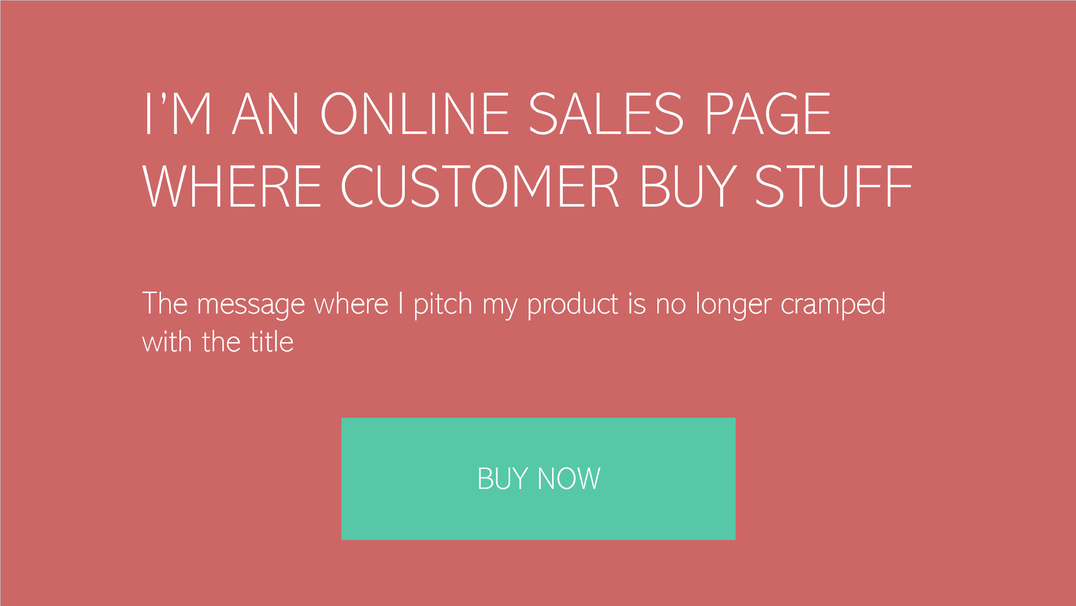 A picture showing good use of whitespace